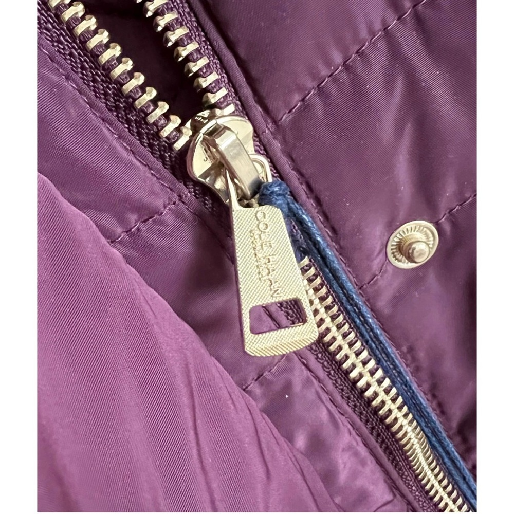 NWT $275 Cole Haan Puffer Jacket PXS Petite XS Burgundy NEVER WORN - Picture 13 of 16